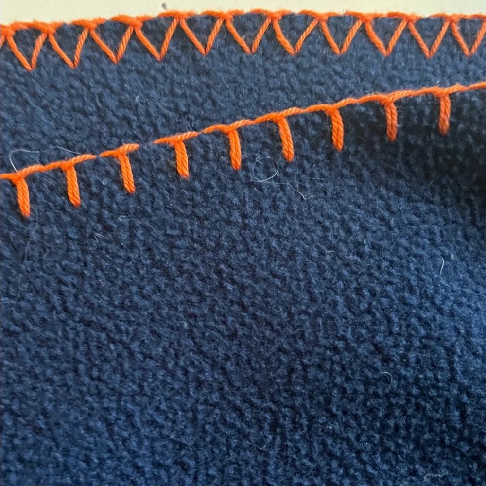 🧡💙 Auburn University Navy Blue Fleece Blanket | Tigers Fan Throw 💙🧡